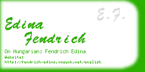 edina fendrich business card